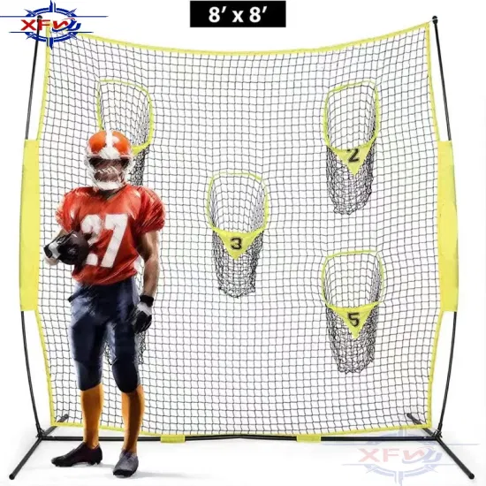 Professional Soccer Training Goal Football Exercise Practice Nets Equipment with 5 Pockets